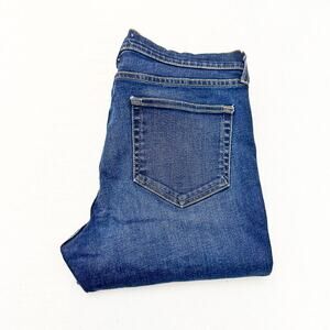 L'Agence Brigitte Skinny Mid Rise Bay Dark Wash Denim Jeans Size 30